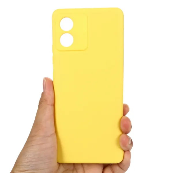 RUBBER Ochranný kryt pre Motorola Moto E13 žltý