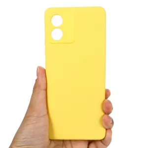 RUBBER Ochranný kryt pre Motorola Moto E13 žltý