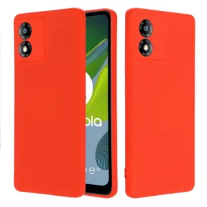 RUBBER Ochranný kryt pre Motorola Moto E13 červený