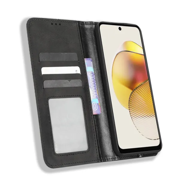 BUSINESS Peňaženkový kryt pre Motorola Moto G73 5G čierny