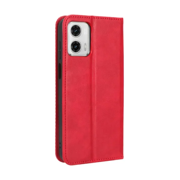 BUSINESS Peňaženkový kryt pre Motorola Moto G73 5G červený