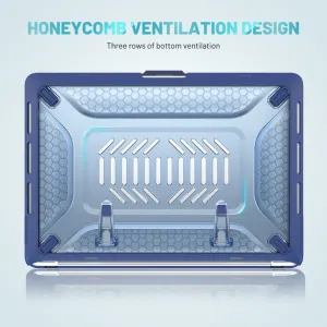 HONEYCOMB Odolné puzdro pre Apple MacBook Pro 13" A2251 / A2289 / A2338  modré