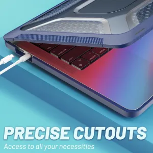 HONEYCOMB Odolné puzdro pre Apple MacBook Pro 13" A2251 / A2289 / A2338  modré
