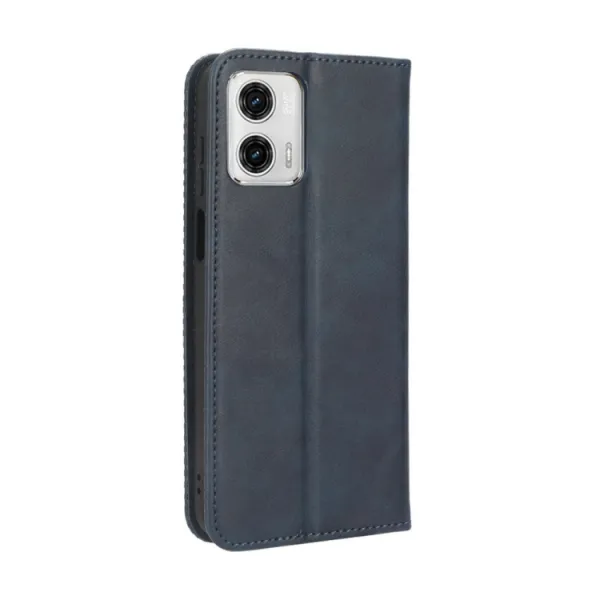 BUSINESS Peňaženkový kryt pre Motorola Moto G73 5G modrý