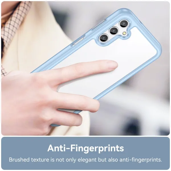 CRYSTAL Ochranný kryt pre Samsung Galaxy A14 svetlomodrý