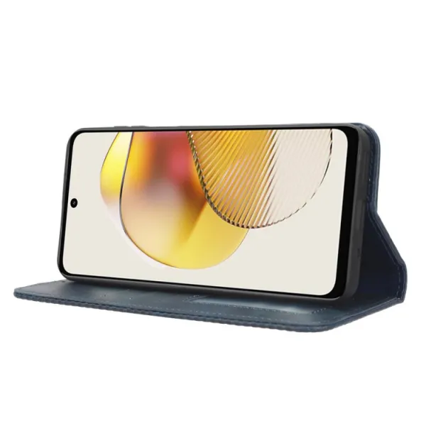 BUSINESS Peňaženkový kryt pre Motorola Moto G73 5G modrý