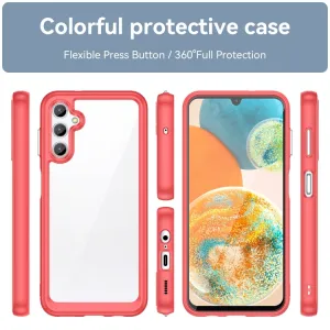 CRYSTAL Ochranný kryt pre Samsung Galaxy A14 červený