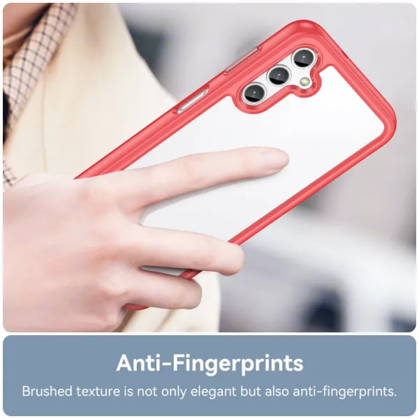 CRYSTAL Ochranný kryt pre Samsung Galaxy A14 červený