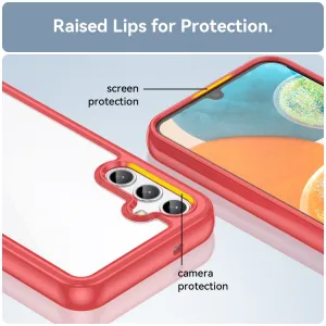 CRYSTAL Ochranný kryt pre Samsung Galaxy A14 červený