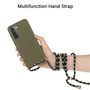 ROPE Kryt so šnúrkou Samsung Galaxy A14 5G tmavozelený
