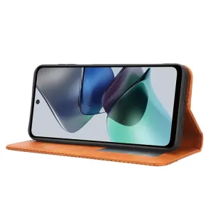 BUSINESS Peňaženkový kryt pre Motorola Moto G13 / G23 hnedý