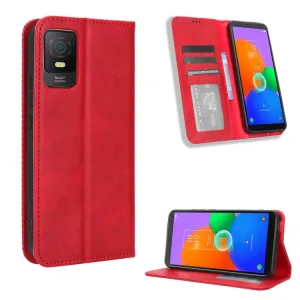 BUSINESS Peňaženkový kryt pre TCL 403 červený