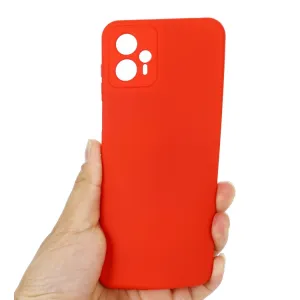 RUBBER Ochranný kryt pre Motorola Moto G13 / G23 červený