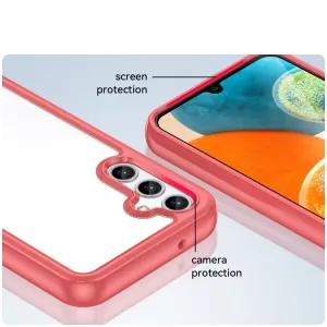 CRYSTAL Ochranný kryt pre Samsung Galaxy A14 5G červený