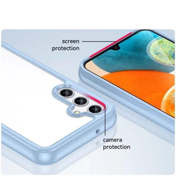 CRYSTAL Ochranný kryt pre Samsung Galaxy A14 5G svetlomodrý
