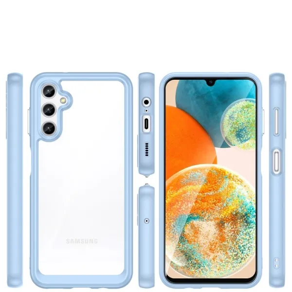 CRYSTAL Ochranný kryt pre Samsung Galaxy A14 5G svetlomodrý