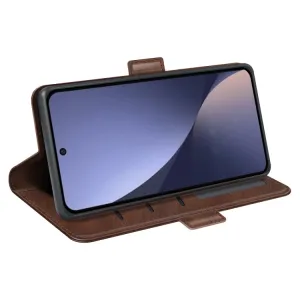 SIDE Peňaženkové puzdro pre Xiaomi 13 tmavohnedé