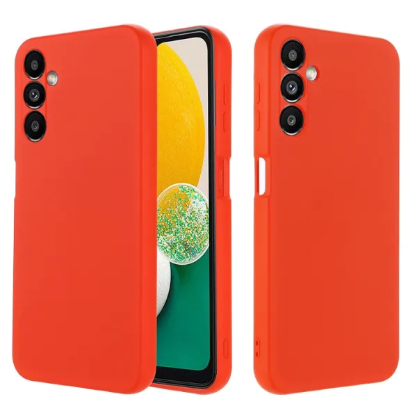 RUBBER Ochranný kryt pre Samsung Galaxy A14 červený