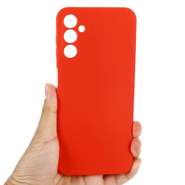 RUBBER Ochranný kryt pre Samsung Galaxy A14 červený