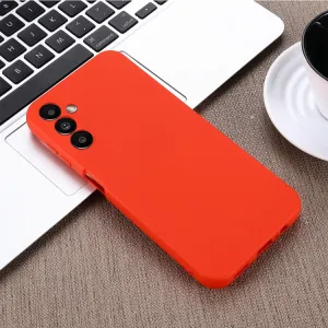 RUBBER Ochranný kryt pre Samsung Galaxy A14 červený