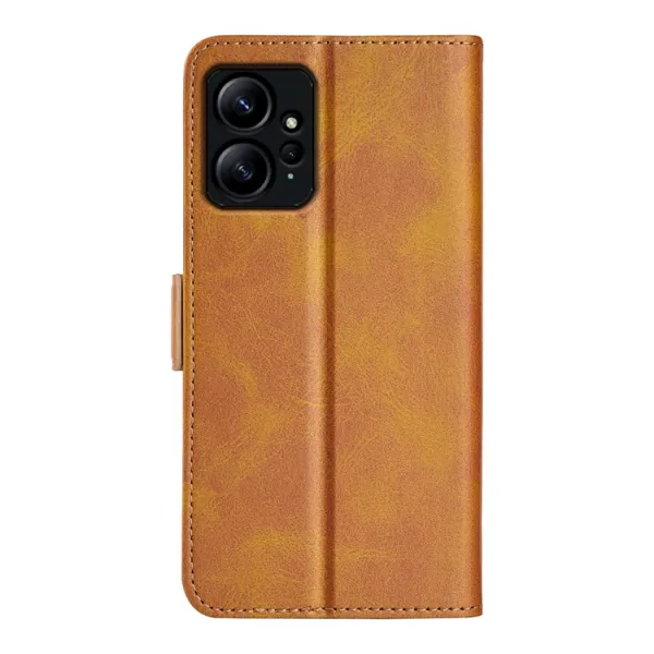 SIDE Peňaženkové puzdro pre Xiaomi Redmi Note 12 svetlohnedé