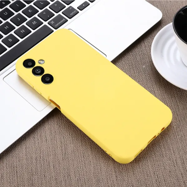 RUBBER Ochranný kryt pre Samsung Galaxy A14 žltý