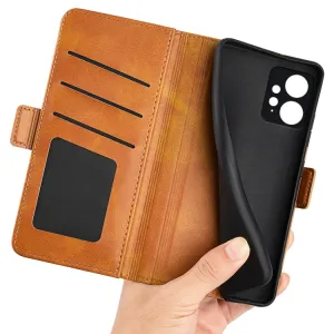 SIDE Peňaženkové puzdro pre Xiaomi Redmi Note 12 svetlohnedé