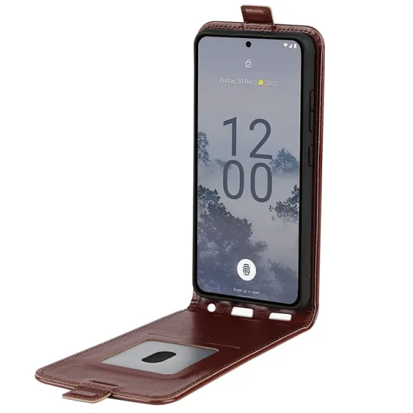 Vyklápacie puzdro Nokia X30 hnedé