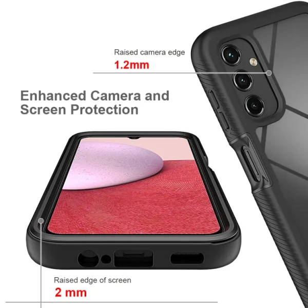 DUAL Obojstranný kryt s fóliou Samsung Galaxy A14 5G čierny