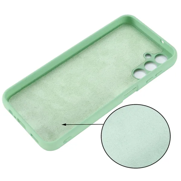 RUBBER Ochranný kryt pre Samsung Galaxy A14 zelený