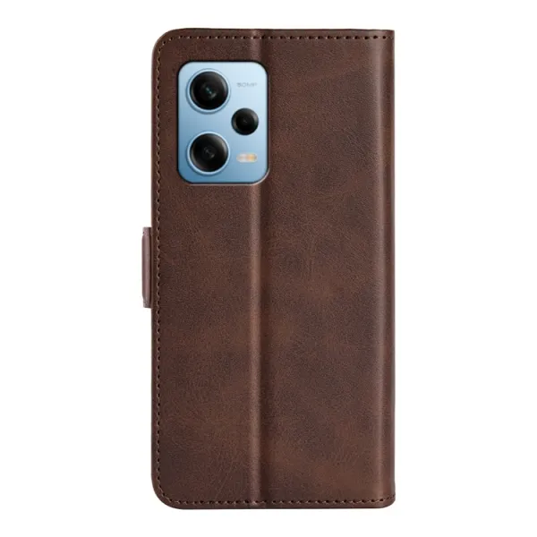 SIDE Peňaženkové puzdro pre Xiaomi Redmi Note 12 Pro 5G tmavohnedé