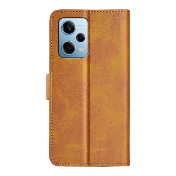 SIDE Peňaženkové puzdro pre Xiaomi Redmi Note 12 Pro 5G svetlohnedé