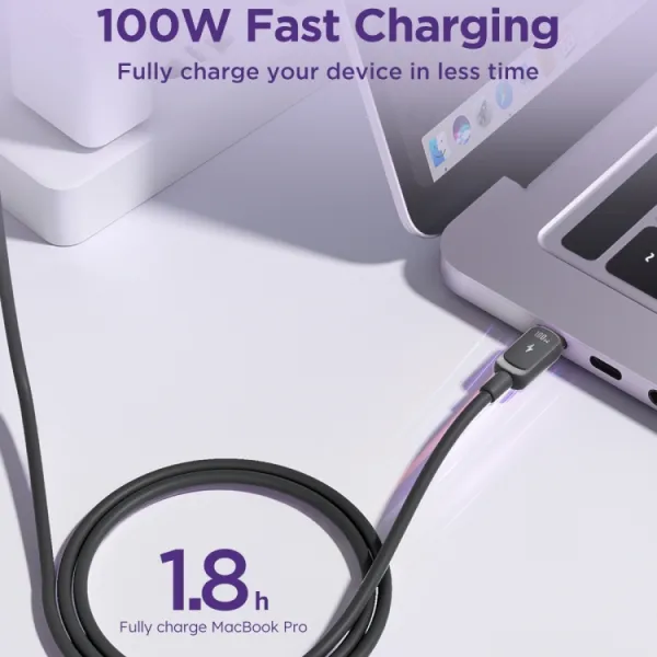 JOYROOM S-CC100A14 100W Kábel USB Type-C - USB Type-C 1m čierny