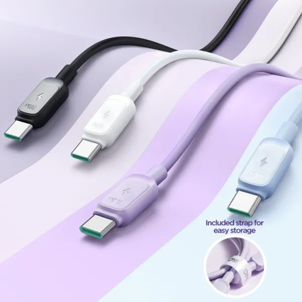 JOYROOM S-CC100A14 100W Kábel USB Type-C - USB Type-C 1m čierny