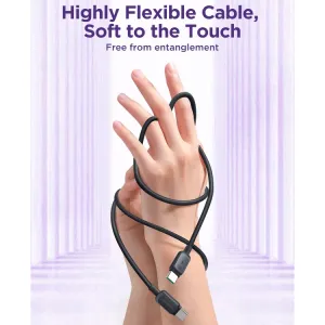 JOYROOM S-CC100A14 100W Kábel USB Type-C - USB Type-C 1m čierny