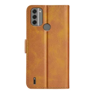 SIDE Peňaženkové puzdro pre Nokia C31 svetlohnedé