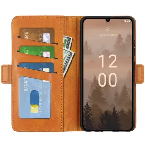 SIDE Peňaženkové puzdro pre Nokia C31 svetlohnedé