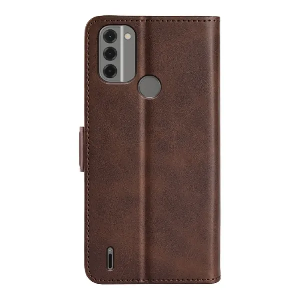 SIDE Peňaženkové puzdro pre Nokia C31 tmavohnedé