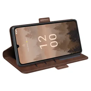 SIDE Peňaženkové puzdro pre Nokia C31 tmavohnedé