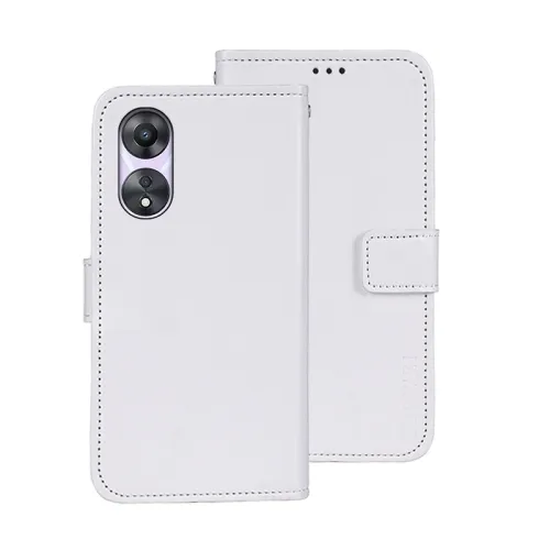 IDEWEI Peňaženkový kryt Oppo A78 5G biely