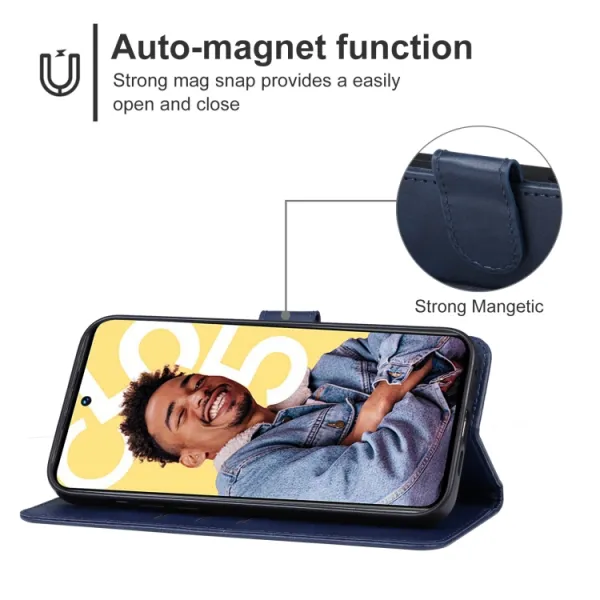 SMOOTH Peňaženkové puzdro pre Realme C55 modré