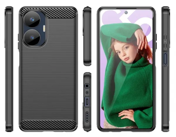 FLEXI TPU Kryt pre Realme C55 čierny