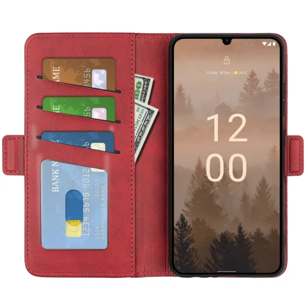 SIDE Peňaženkové puzdro pre Nokia C31 červené