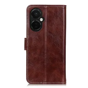 RETRO Peňaženkový obal OnePlus Nord CE 3 Lite 5G hnedý