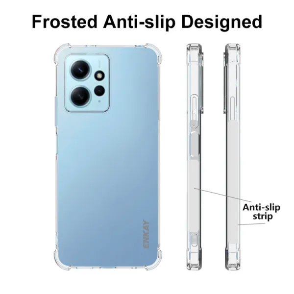 ENKAY AIRBAG Extra odolný kryt Xiaomi Redmi Note 12 priehľadný
