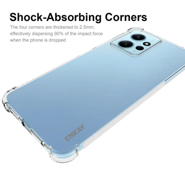 ENKAY AIRBAG Extra odolný kryt Xiaomi Redmi Note 12 priehľadný