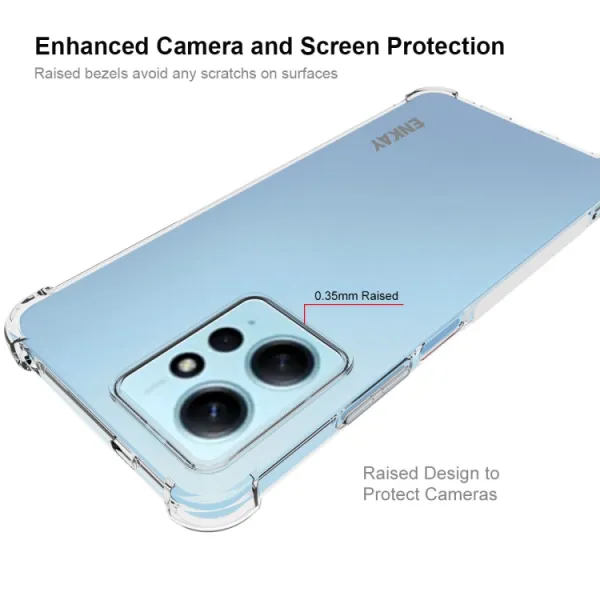 ENKAY AIRBAG Extra odolný kryt Xiaomi Redmi Note 12 priehľadný