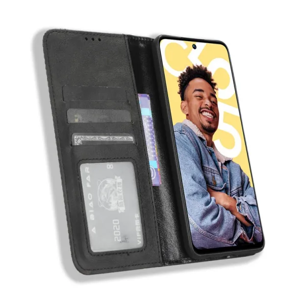 BUSINESS Peňaženkový kryt pre Realme C55 čierny