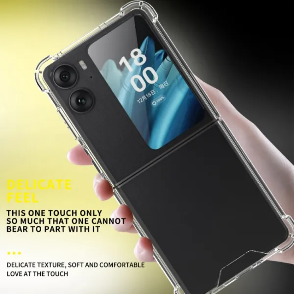 AIRBAG Extra odolný kryt OPPO Find N2 Flip priehľadný