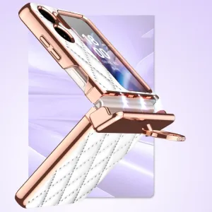 LATTICE RING Ochranný obal s držiakom OPPO Find N2 Flip modrý